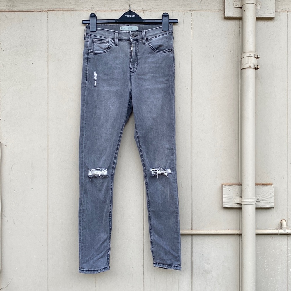 Topshop “Jaime” Distressed Jeans